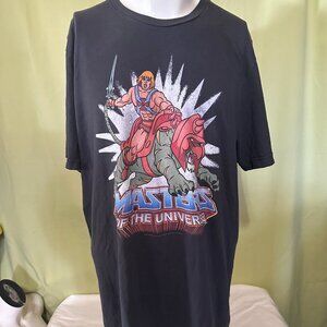 He Man Masters of the Universe 2020 Men's Black T Shirt Size XL